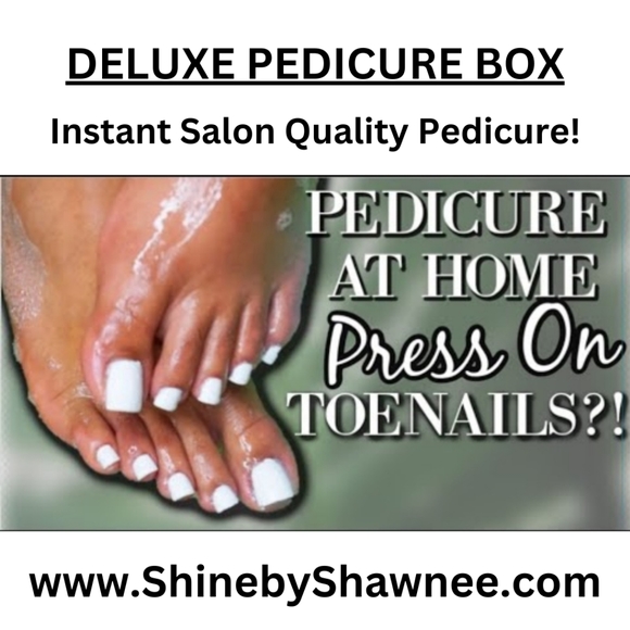 PRESS-ON TOENAILS - FULL SET 24 TIPS & APLLICATION KIT | All White - Picture 3 of 9